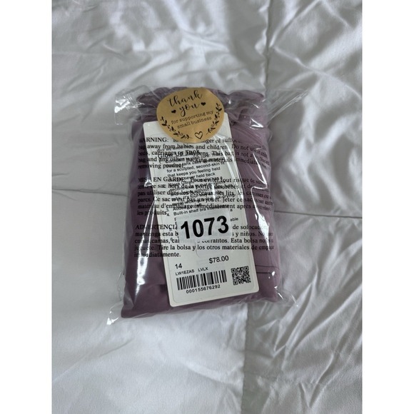 New Lululemon Glow Up Tank Top Size 14 Lavender Lux Built In Bra NWT - Picture 10 of 10